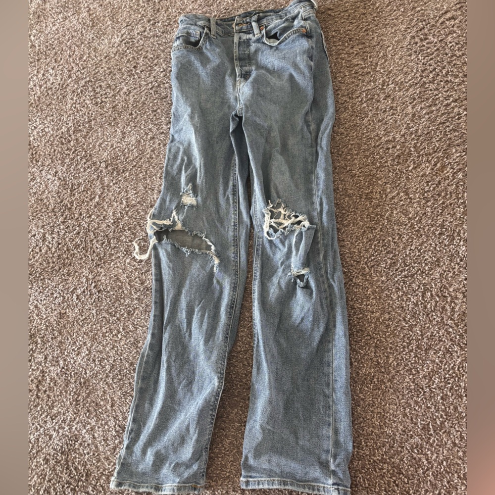 Wild Fable womens Distressed Blue Jeans